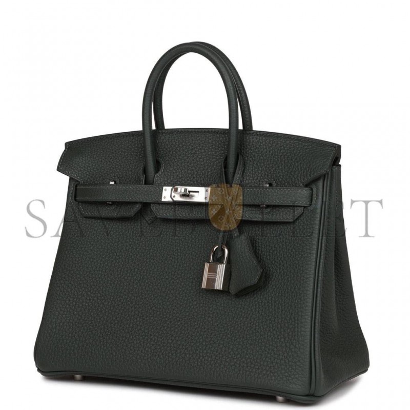 HERMES BIRKIN 25 VERT FONCE TOGO HARDWARE HANDMADE (25*20*13cm) HERMES BIRKIN 25 VERT FONCE TOGO HARDWARE HANDMADE (25*20*13cm)