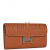 HERMES CONSTANCE WALLET TO GO GOLD EPSOM PALLADIUM HARDWARE (20*11*4cm) HERMES CONSTANCE WALLET TO GO GOLD EPSOM PALLADIUM HARDWARE (20*11*4cm)