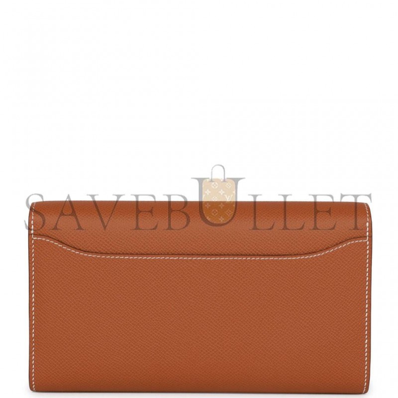 HERMES CONSTANCE WALLET TO GO GOLD EPSOM PALLADIUM HARDWARE (20*11*4cm) HERMES CONSTANCE WALLET TO GO GOLD EPSOM PALLADIUM HARDWARE (20*11*4cm)