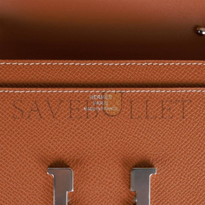 HERMES CONSTANCE WALLET TO GO GOLD EPSOM PALLADIUM HARDWARE (20*11*4cm) HERMES CONSTANCE WALLET TO GO GOLD EPSOM PALLADIUM HARDWARE (20*11*4cm)