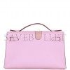 HERMES KELLY POCHETTE MAUVE SYLVESTRE SWIFT ROSE GOLD HARDWARE  (22*12*13cm)