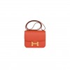 HERMES CONSTANCE 18 ORANGE SWIFT GOLD HARDWARE 39867983593566 (18cm)