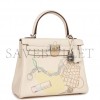 HERMES KELLY RETOURNE 25 IN & OUT NATA SWIFT PALLADIUM HARDWARE HANDMADE(25*17*7cm) HERMES KELLY RETOURNE 25 IN & OUT NATA SWIFT PALLADIUM HARDWARE HANDMADE(25*17*7cm)
