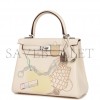 HERMES KELLY RETOURNE 25 IN & OUT NATA SWIFT PALLADIUM HARDWARE HANDMADE(25*17*7cm) HERMES KELLY RETOURNE 25 IN & OUT NATA SWIFT PALLADIUM HARDWARE HANDMADE(25*17*7cm)