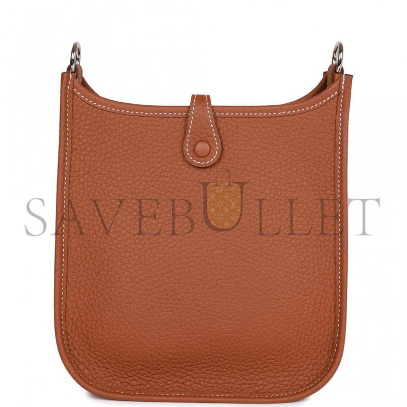 HERMES EVELYNE TPM GOLD CLEMENCE PALLADIUM HARDWARE (17cm)