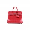 HERMES BIRKIN 25 ROSE EXTREME LIZARD  PALLADIUM HARDWARE (25*19*12cm)