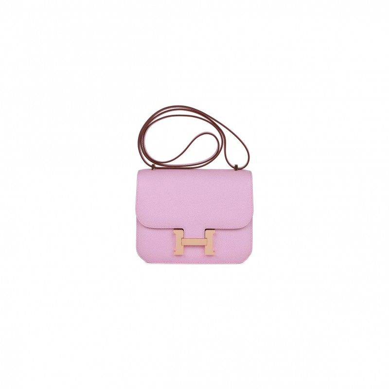 HERMES CONSTANCE 18 MAUVE SYLVESTRE EPSOM ROSE GOLD HARDWARE (18cm) HERMES CONSTANCE 18 MAUVE SYLVESTRE EPSOM ROSE GOLD HARDWARE (18cm)