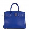 HERMES BIRKIN 30 BLEU ELECTRIC TADELAKT PALLADIUM HARDWARE (30cm) HERMES BIRKIN 30 BLEU ELECTRIC TADELAKT PALLADIUM HARDWARE (30cm)
