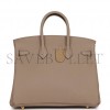 HERMES BIRKIN 25 GRIS TOURTERELLE TOGO GOLD HARDWARE HANDMADE (25cm) HERMES BIRKIN 25 GRIS TOURTERELLE TOGO GOLD HARDWARE HANDMADE (25cm)