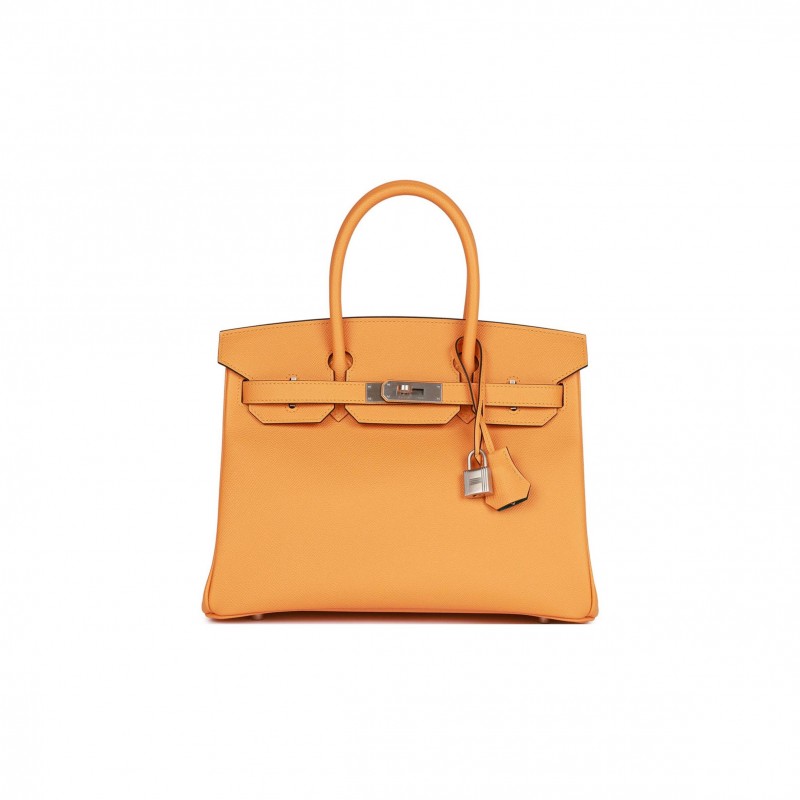 HERMES SPECIAL ORDER (HSS) BIRKIN 30 JAUNE D'OR AND MALACHITE EPSOM BRUSHED PALLADIUM HARDWARE( 30cm*22*16cm)