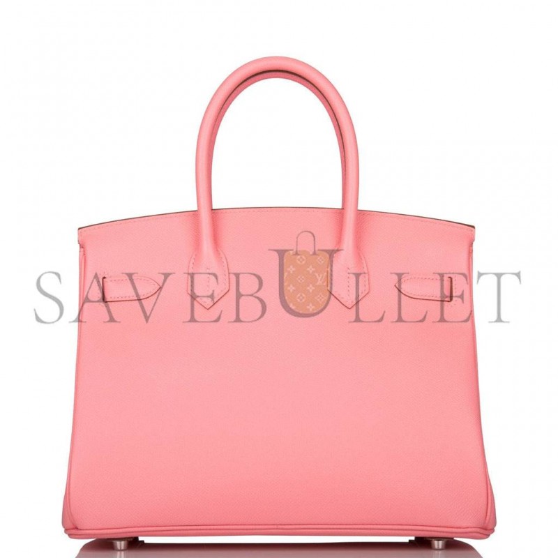 HERMES BIRKIN 30 ROSE CONFETTI EPSOM PALLADIUM HARDWARE (30cm)