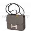 HERMES CONSTANCE 18 GRIS MEYER EPSOM PALLADIUM HARDWARE (18cm)