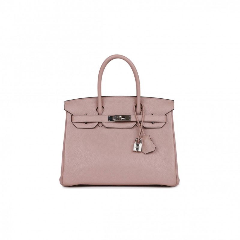 HERMES BIRKIN 30 GLYCINE CLEMENCE PALLADIUM HARDWARE (30cm)