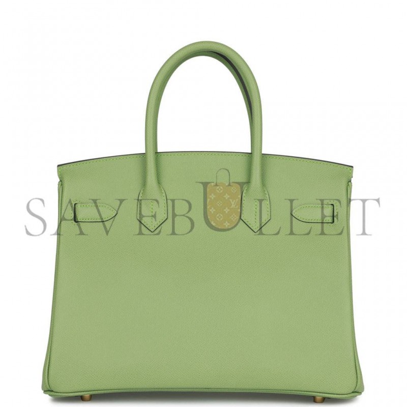 HERMES BIRKIN 30 VERT CRIQUET EPSOM GOLD HARDWARE (30cm)