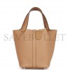 HERMES PICOTIN LOCK 18 CHAI CLEMENCE PALLADIUM HARDWARE (18*13*18cm)