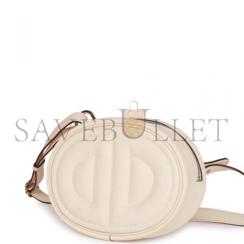 HERMES IN-THE-LOOP BELT BAG NATA SWIFT PALLADIUM HARDWARE (19cm)