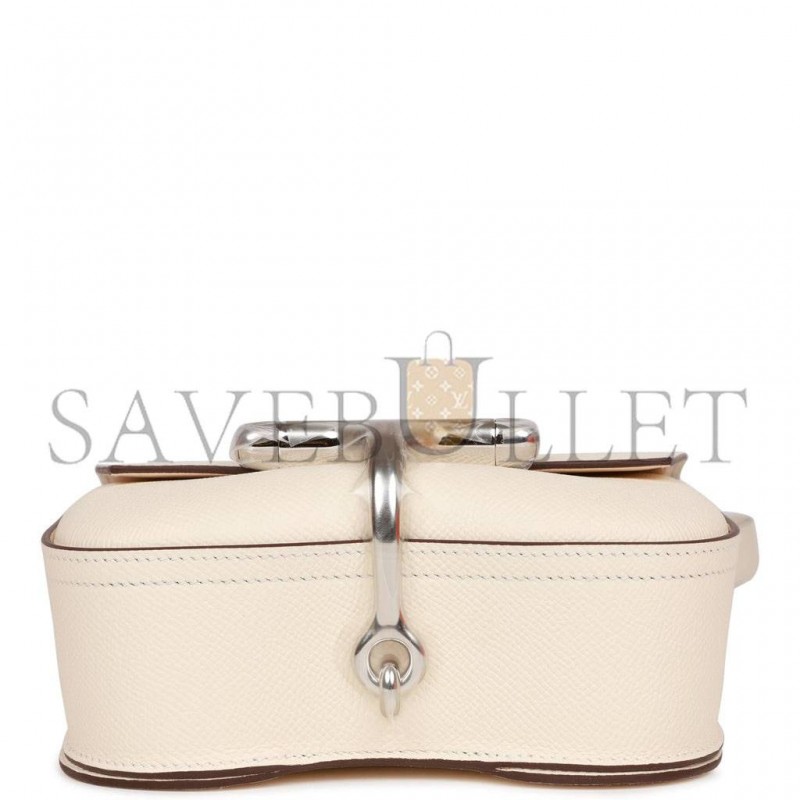 HERMES MINI DELLA CAVALLERA NATA EPSOM PALLADIUM HARDWARE (18*16*5cm)