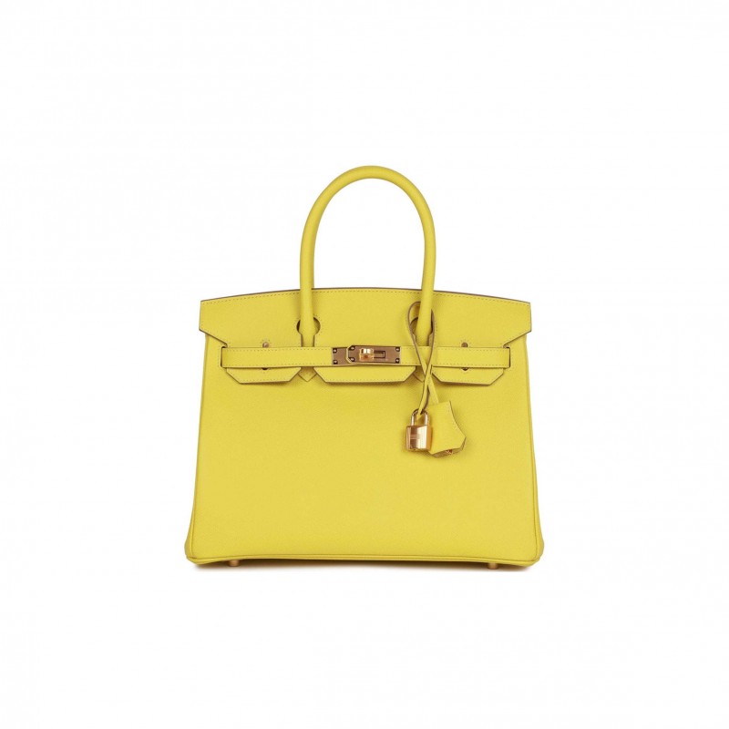 HERMES BIRKIN 30 LIME EPSOM GOLD HARDWARE (30cm)