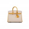 HERMES SPECIAL ORDER (HSS) BIRKIN 25 CRAIE AND JAUNE AMBRE TOGO BRUSHED GOLD HARDWARE HANDMADE (25cm) HERMES SPECIAL ORDER (HSS) BIRKIN 25 CRAIE AND JAUNE AMBRE TOGO BRUSHED GOLD HARDWARE HANDMADE (25cm)