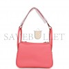 HERMES LINDY 26 ROSE TEXAS EVERCOLOR PALLADIUM HARDWARE(26*18*12cm)