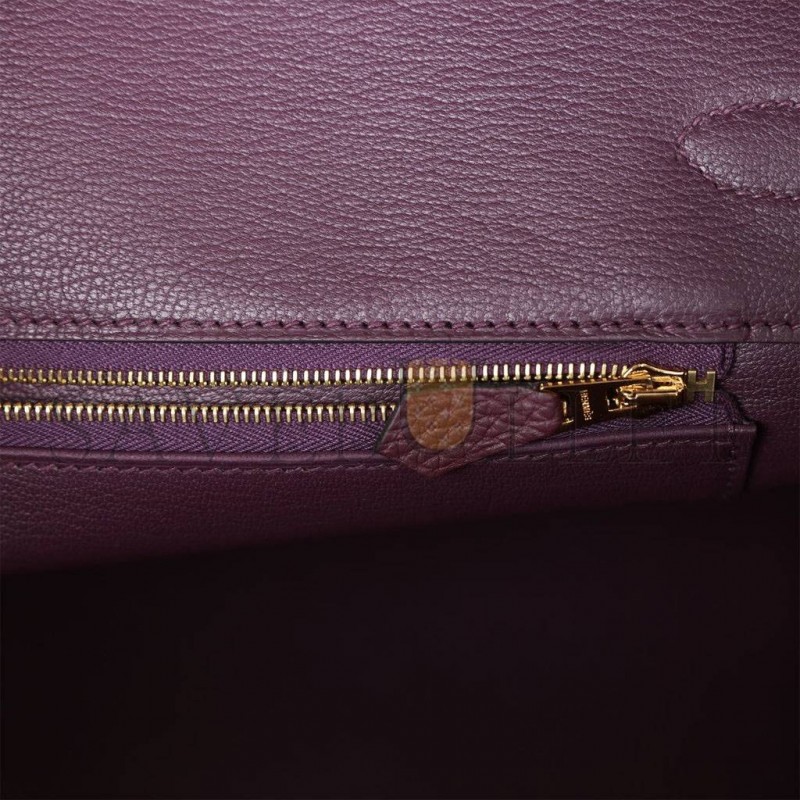 HERMES BIRKIN 35 CASSIS TOGO GOLD HARDWARE 39806150312030 (35cm)