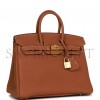 HERMES BIRKIN 25 GOLD TOGO GOLD HARDWARE HANDMADE (25cm)