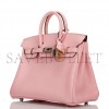 HERMES BIRKIN 25 ROSE SAKURA JONATHAN PALLADIUM HARDWARE HANDMADE (25cm)