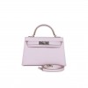 HERMES MINI KELLY SELLIER 20 MAUVE PALE EPSOM PALLADIUM HARDWARE (19*12*5.5cm)