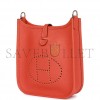 HERMES EVELYNE TPM FEU CLEMENCE PALLADIUM HARDWARE (17cm)