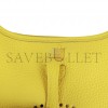 HERMES EVELYNE TPM LIME CLEMENCE PALLADIUM HARDWARE (17cm)