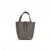 HERMES PICOTIN LOCK 18 GRIS MEYER CLEMENCE PALLADIUM HARDWARE (18*13*18cm)