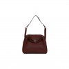 HERMES LINDY 30 BORDEAUX CLEMENCE PALLADIUM HARDWARE (30*19*16cm)