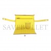 HERMES MEDIUM KELLY DEPLIANT WALLET JAUNE CITRON OSTRICH PALLADIUM HARDWARE (15*10*3cm)