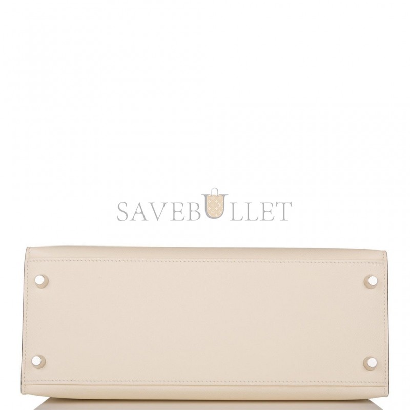 HERMES KELLY SELLIER 28 NATA VERSO EPSOM PALLADIUM HARDWARE (28*22*10cm)