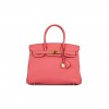 HERMES BIRKIN 30 ROSE LIPSTICK TOGO GOLD HARDWARE (30cm)