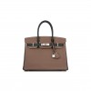 HERMES SPECIAL ORDER (HSS) BIRKIN 30 ETOUPE AND VERT FONCE TOGO BRUSHED PALLADIUM HARDWARE ( 30cm*22*16cm)