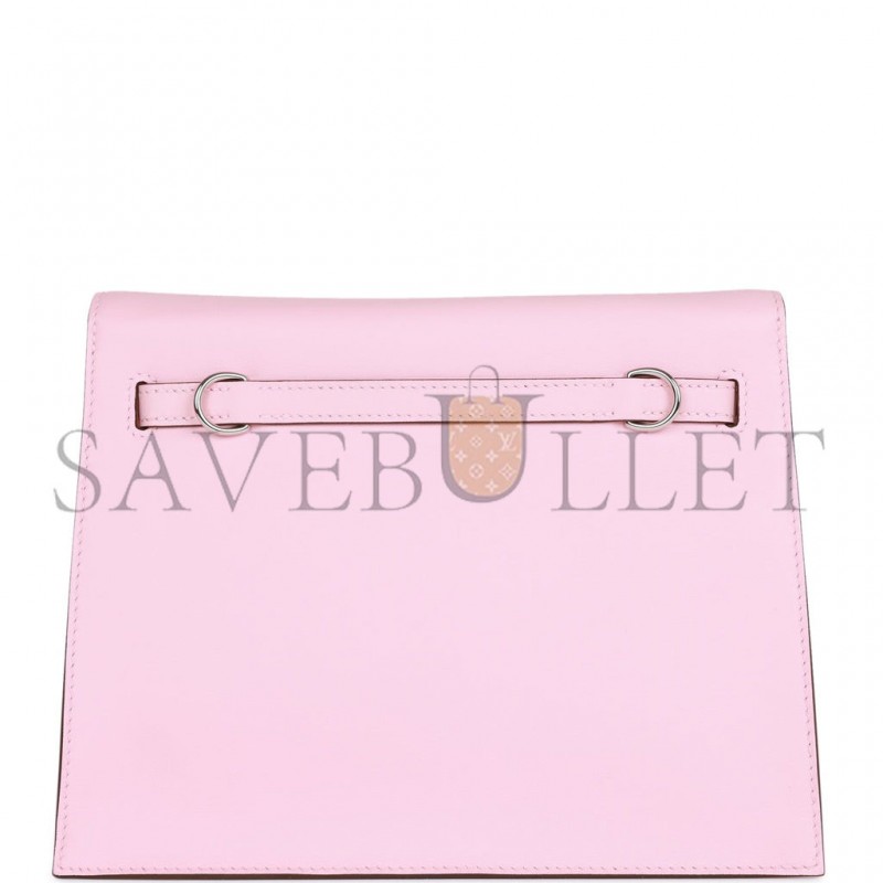 HERMES KELLY DANSE ROSE SAKURA SWIFT PALLADIUM HARDWARE (22*16*7cm)