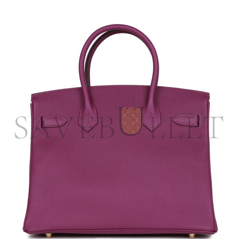 HERMES BIRKIN 30 ANEMONE EPSOM GOLD HARDWARE (30cm)