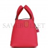 HERMES MONOCHROME PICOTIN 18 ROSE MEXICO CLEMENCE PINK HARDWARE  (18*12*19cm)