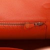 HERMES BIRKIN 35 ORANGE H CLEMENCE PALLADIUM HARDWARE (35cm)