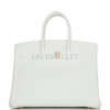 HERMES BIRKIN 35 WHITE CLEMENCE GOLD HARDWARE (35cm)