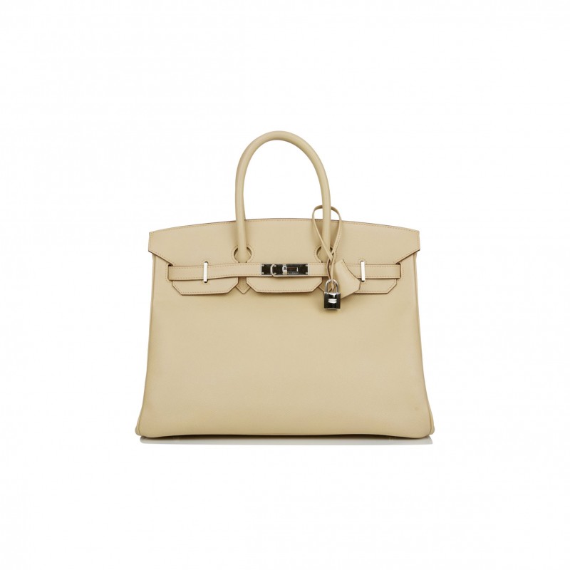 HERMES BIRKIN 35 PARCHEMIN EPSOM PALLADIUM HARDWARE (35cm)