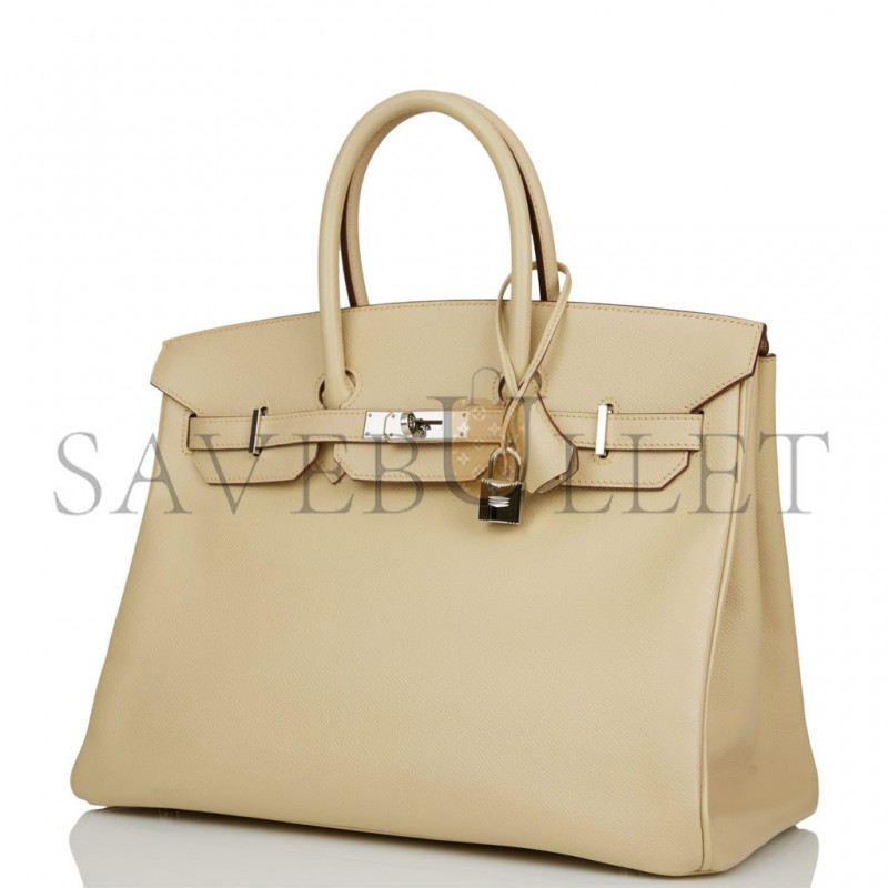 HERMES BIRKIN 35 PARCHEMIN EPSOM PALLADIUM HARDWARE (35cm)