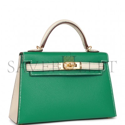 HERMES MINI KELLY EPSOM GOLD HARDWARE (19*12*5.5cm)