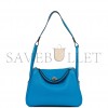 HERMES LINDY 26 BLEU ZANZIBAR VERSO CLEMENCE PALLADIUM HARDWARE(26*18*12cm)