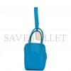 HERMES LINDY 26 BLEU ZANZIBAR VERSO CLEMENCE PALLADIUM HARDWARE(26*18*12cm)