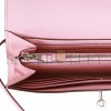 HERMES GHILLIES KELLY WALLET ROSE SAKURA SWIFT PALLADIUM HARDWARE (20cm)