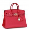 HERMES BIRKIN 25 ROSE MEXICO TOGO PALLADIUM HARDWARE (25cm)