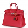 HERMES BIRKIN 25 ROSE MEXICO TOGO PALLADIUM HARDWARE (25cm)