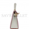 HERMES SPECIAL ORDER (HSS) KELLY SELLIER 20 ROSE SAKURA AND GRIS PERLE CHEVRE GOLD HARDWARE  (19*12*5.5cm)